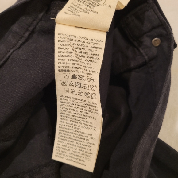 Levi's Ribcage Wide-Leg Black Jeans Women's Size 27 - Picture 7 of 10